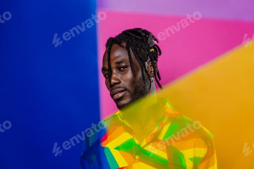 Preview: Artistic portrait with gel lights