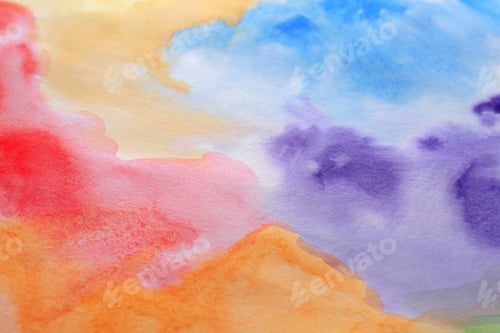 Preview: Abstract colorful background, closeup. Painted sheet of paper