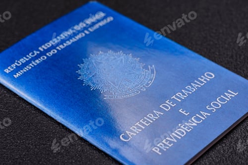 Preview: Physical paper international passport of a Brazilian citizen