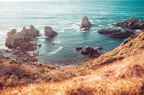 Preview: Landscape of a rocky cliff to the sea