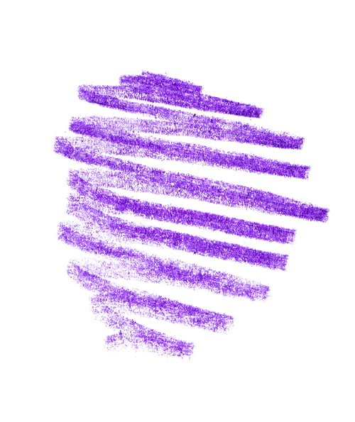 Preview: Purple pencil hatching on white background, top view