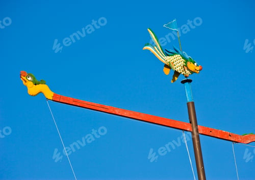 Preview: Buddhist Decorative Element at Jinshang Golden Mountain Temple, China
