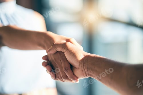 Preview: Handshake, introduction and hands of people meeting for partnership or agreement together as a team