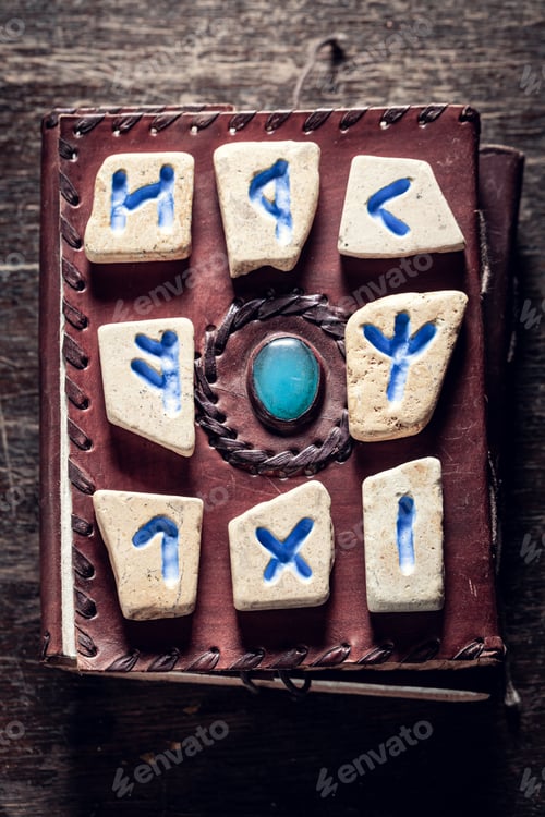 Preview: Extraordinary runic divination by stones based on futhark alphabet