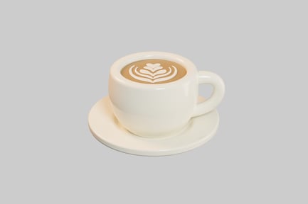 Preview: Latte art coffee cup