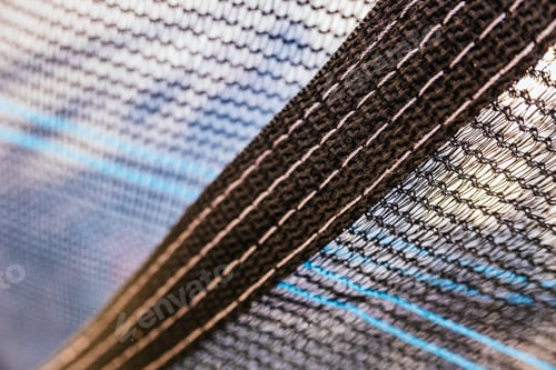 Preview: Close-up detail of the knots of a fine-mesh nylon mesh.