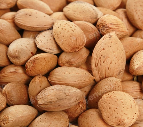 Preview: Closeup shot of a pile of organic nuts