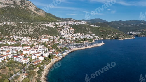 Preview: Scenic Aerial View of Kas Harbor and Surrounding Hills