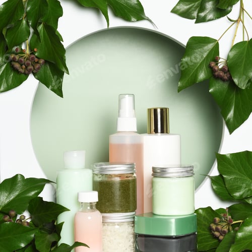 Preview: Arrangement of skin care products