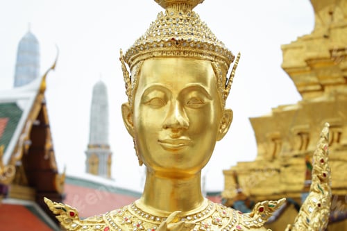 Preview: Buddha sculpture in Grand Palace, Thailand