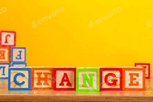 Preview: Wooden alphabet blocks with letters