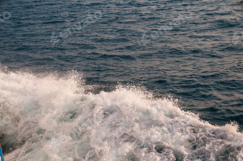 Preview: Ocean wave water background, Abstract blue sea water.