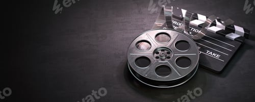 Preview: Film reel and clapper board