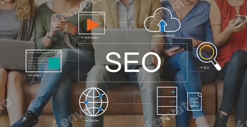 Preview: Big Data Domain Web Page SEO Concept