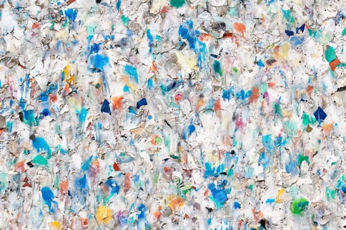 Preview: Recycled Plastic Pellets Colourful Background