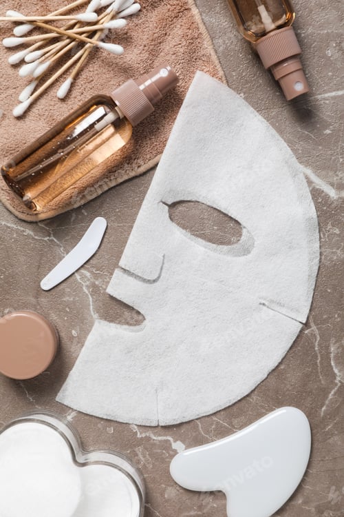 Preview: Concept of face and skin care with cosmetic mask