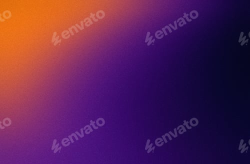 Preview: Color gradient background, dark purple orange black grainy texture abstract design, copy space