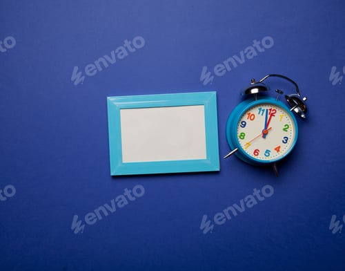 Preview: Retro alarm clock and photo frame