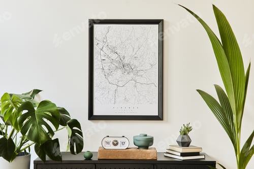 Preview: Stylish composition of living room interior