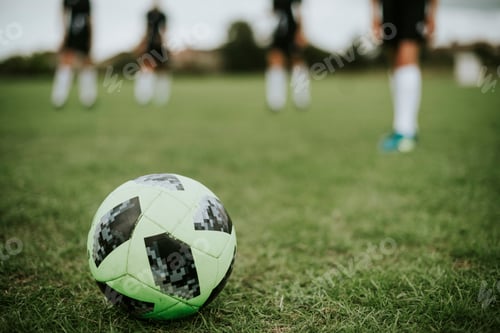 Preview: Green football on a field