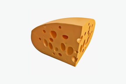 Vista previa: Cuña de queso con agujeros