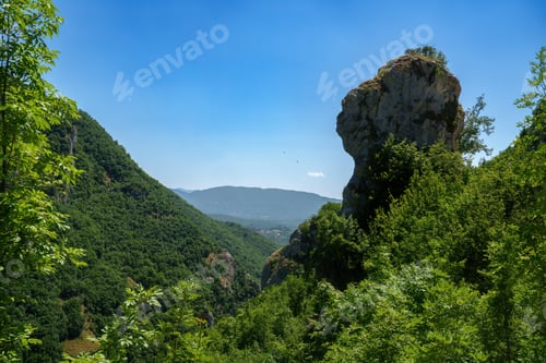 Preview: Summer landscape along the road Provinciale Amiternina, Lazio, Italy