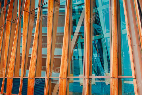 Preview: Detail of modern sustainable academy building