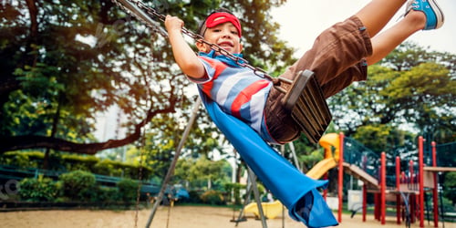 Preview: Playground Yard Superhero Freedom Child Boy Concept