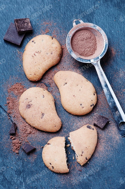 Preview: Homemade cookie with chocolate
