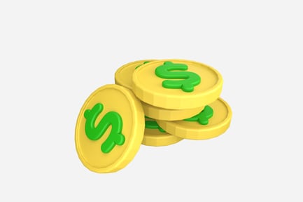 Preview: Stack Of Coins 3D Illustration