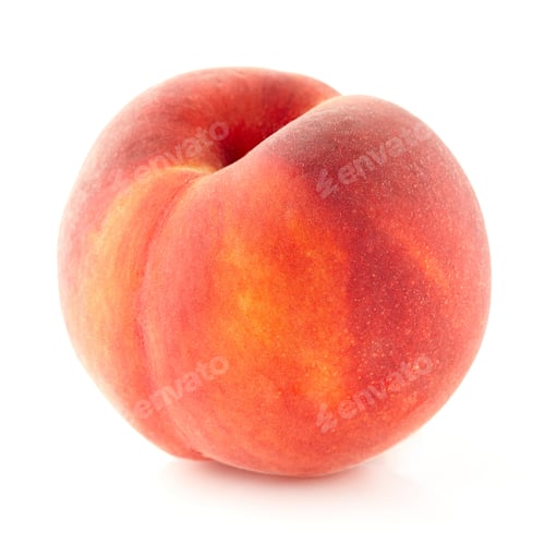 Preview: One peach in closeup