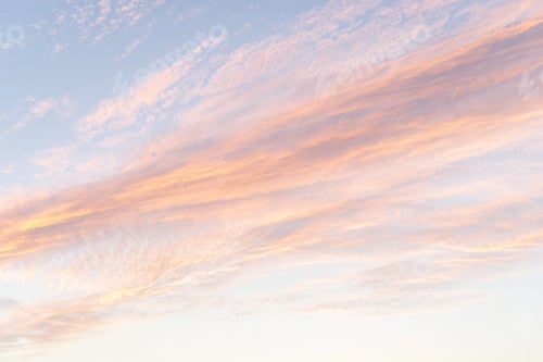 Preview: Colorful Cloudscape at Sunset Time. Landscape Horizon Sky Summer.Sky Background