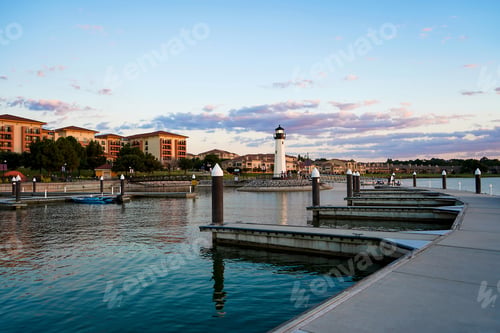 Preview: View of the Scott Self Lighthouse at the Harbor. Dallas, Texas, USA.