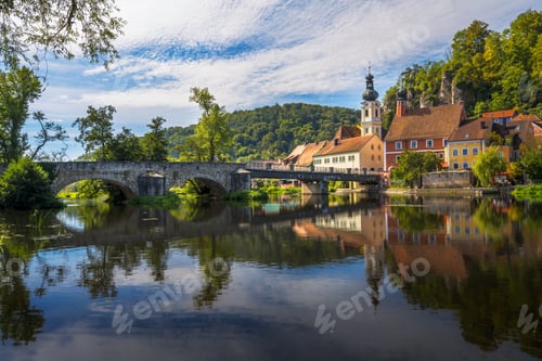 Preview: Idyllic village at the river Naab