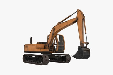 Preview: Industrial Excavator with Tracks and Hydraulic Arm