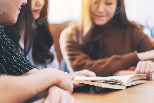 Preview: Group of people enjoyed reading the same book together