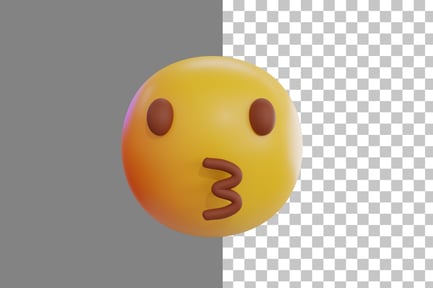 Preview: Kissing Emoji 3D Icon