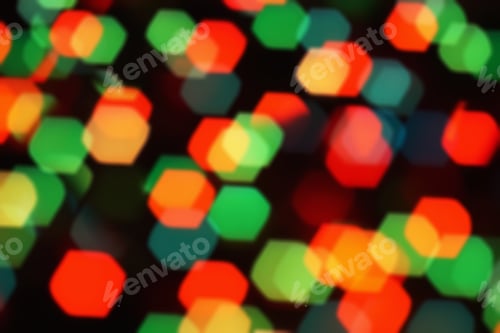 Preview: Nature Pattern- Light Bokeh Background. Celebratory Mood Magic Effect. Decorations Holiday- Design