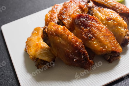 Preview: Grilled chicken on white chopping block