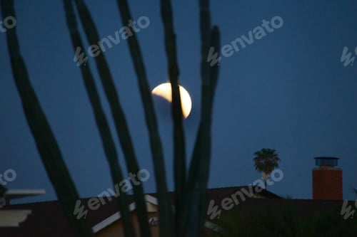 Preview: Super Flower Blood Moon in a phase toward total lunar eclipse last night on May 15, 2022