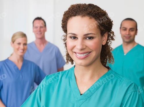 Preview: Smiling healthcare team ready to assist