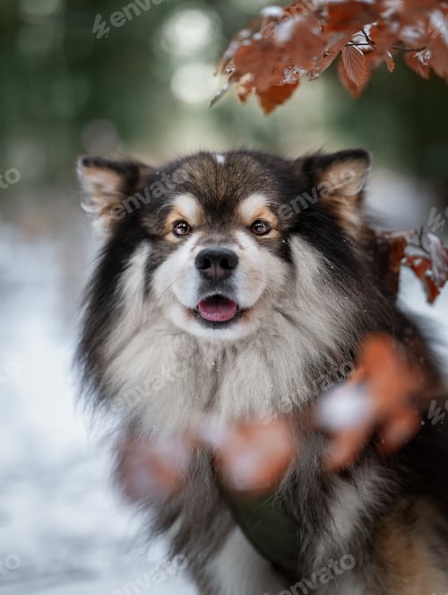 Preview: Portrait of a Finnish Lapphund dog