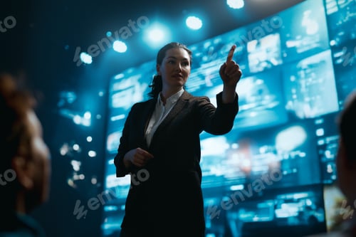 Preview: woman is speaking about technologies