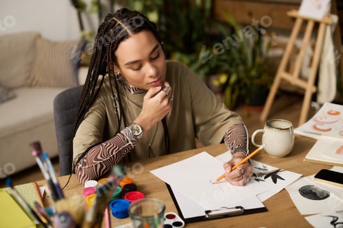 Preview: Creative journey of a young woman in a stylish apartment space