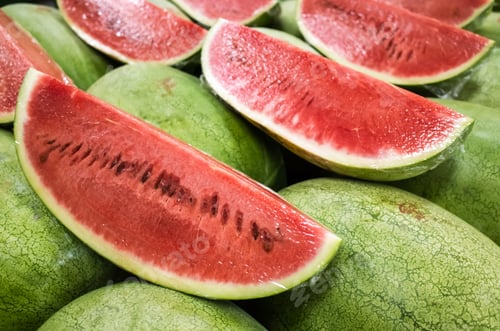 Preview: Watermelon Stacked On The Marketplace At Taiwan