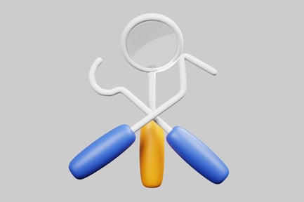 Preview: Dental inspection tools set