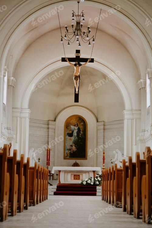 Preview: Interior Of Catholic Cathedral