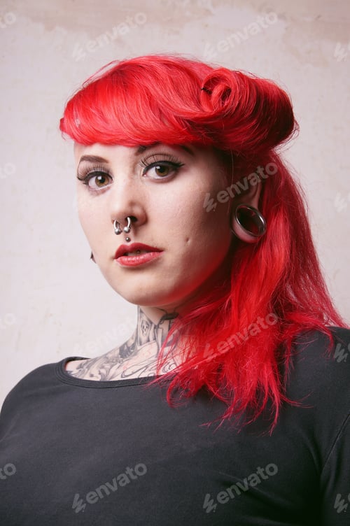Preview: girl with piercings and tattoos