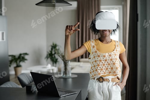 Preview: Happy Woman Playing VR Game