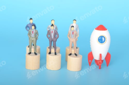 Preview: a miniature figure representing an individual or team embarking on a global venture